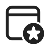 Calendar Star SVG Icon